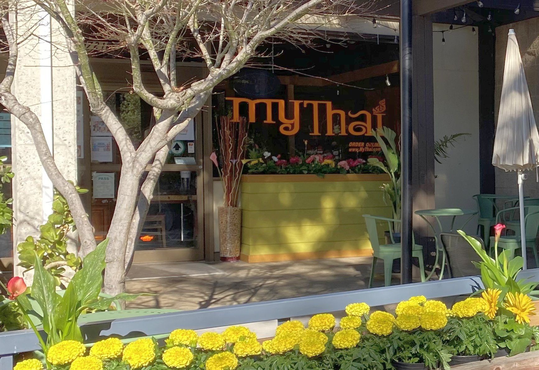 My Thai Mill Valley Restaurant patio
